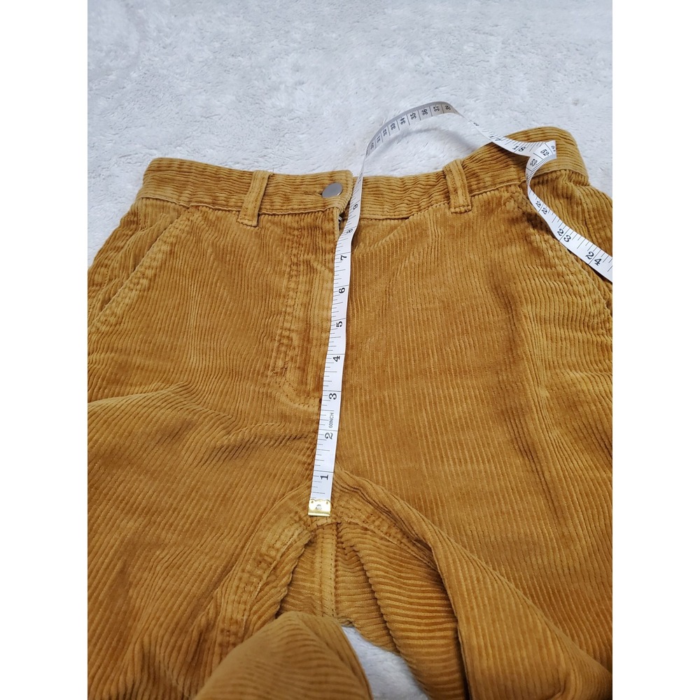 Everlane Tan Corduroy Cropped Pants Women Small 28 Classic Capsule Academia Boho - Picture 8 of 10
